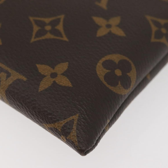 LOUIS VUITTON Monogram Pochette Apollo Clutch Bag Blue M63048 LV Auth YKZ1016