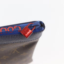 LOUIS VUITTON Monogram Pochette Apollo Clutch Bag Blue M63048 LV Auth YKZ1016-8
