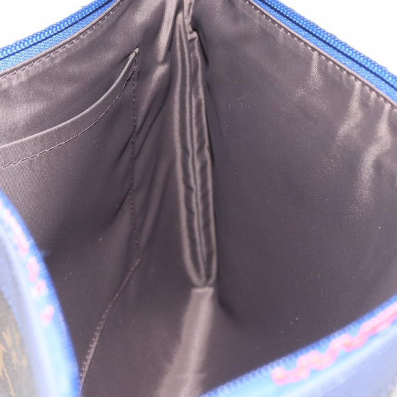 LOUIS VUITTON Monogram Pochette Apollo Clutch Bag Blue M63048 LV Auth YKZ1016