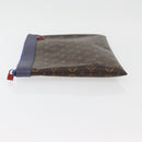 LOUIS VUITTON Monogram Pochette Apollo Clutch Bag Blue M63048 LV Auth YKZ1016-4