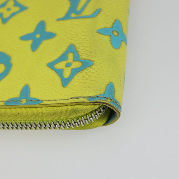LOUIS VUITTON Playground Zippy Vertical Wallet Yellow M82005 Auth YKZ1017V