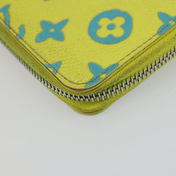 LOUIS VUITTON Playground Zippy Vertical Wallet Yellow M82005 Auth YKZ1017V