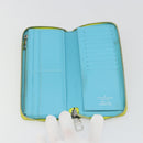 LOUIS VUITTON Playground Zippy Vertical Wallet Yellow M82005 Auth YKZ1017V-9