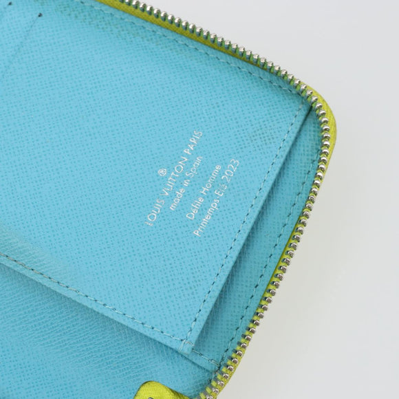LOUIS VUITTON Playground Zippy Vertical Wallet Yellow M82005 Auth YKZ1017V