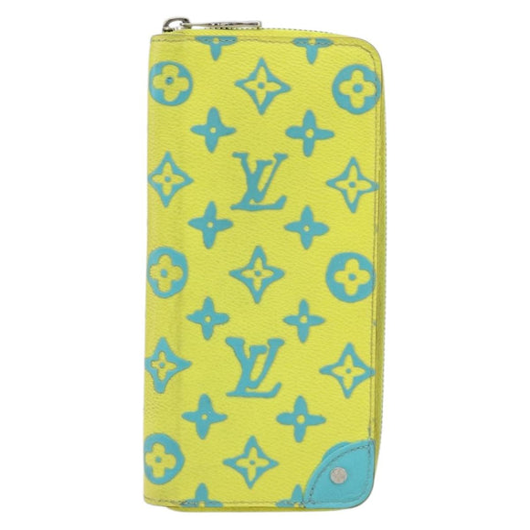 LOUIS VUITTON Playground Zippy Vertical Wallet Yellow M82005 Auth YKZ1017V