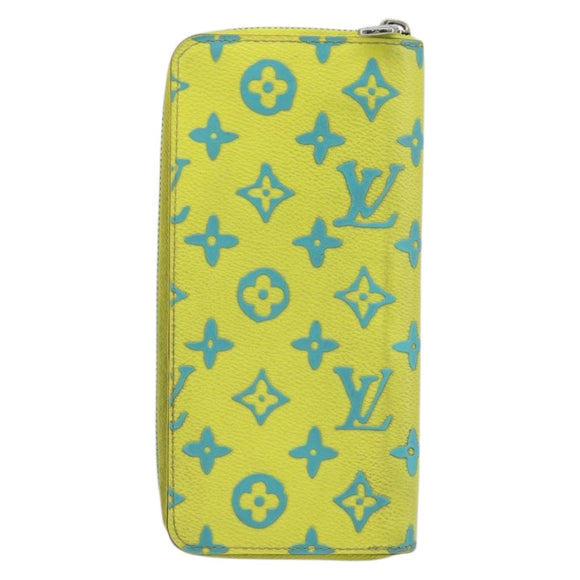 LOUIS VUITTON Playground Zippy Vertical Wallet Yellow M82005 Auth YKZ1017V