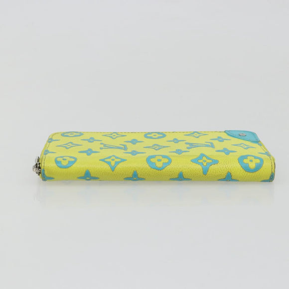 LOUIS VUITTON Playground Zippy Vertical Wallet Yellow M82005 Auth YKZ1017V