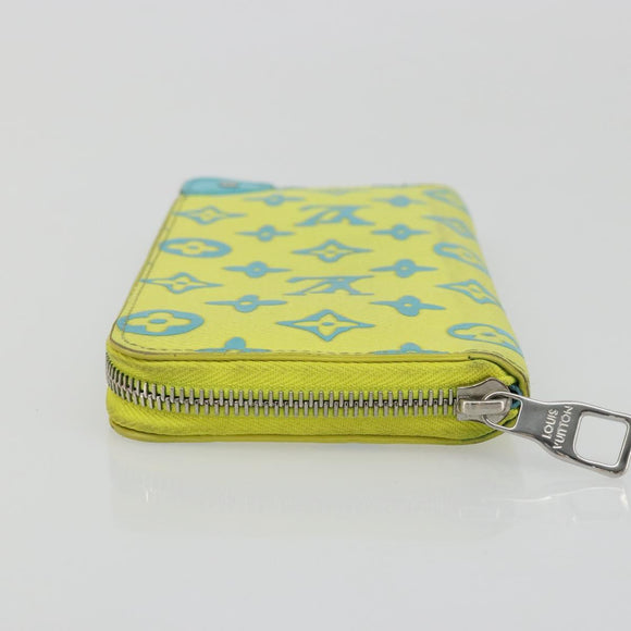 LOUIS VUITTON Playground Zippy Vertical Wallet Yellow M82005 Auth YKZ1017V