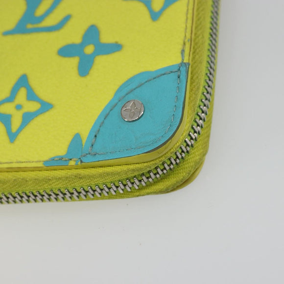 LOUIS VUITTON Playground Zippy Vertical Wallet Yellow M82005 Auth YKZ1017V