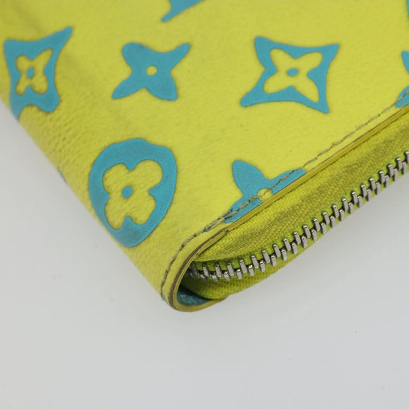 LOUIS VUITTON Playground Zippy Vertical Wallet Yellow M82005 Auth YKZ1017V