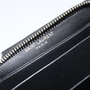 SAINT LAURENT Coin Purse Canvas Multicolor Silver Auth YKZ1018A-18