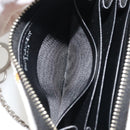 SAINT LAURENT Coin Purse Canvas Multicolor Silver Auth YKZ1018A-19