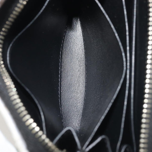SAINT LAURENT Coin Purse Canvas Multicolor Silver Auth YKZ1018A