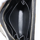 SAINT LAURENT Coin Purse Canvas Multicolor Silver Auth YKZ1018A-20