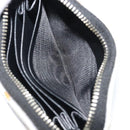 SAINT LAURENT Coin Purse Canvas Multicolor Silver Auth YKZ1018A-22