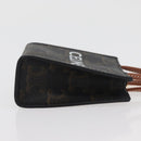 CELINE Triomphe Canvas Micro Vertical Cabas Charm PVC Brown Gold Auth YKZ1019M-3