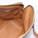 CELINE Macadam Canvas Hand Bag PVC Leather Brown Gold Auth YKZ1026-18