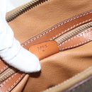 CELINE Macadam Canvas Hand Bag PVC Leather Brown Gold Auth YKZ1026-12
