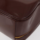 GUCCI Bamboo Hand Bag Patent leather Brown Gold 000 270 0323 Auth YKZ1028-16