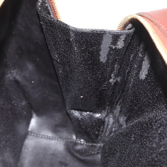 GUCCI Bamboo Hand Bag Patent leather Brown Gold 000 270 0323 Auth YKZ1028