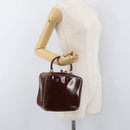 GUCCI Bamboo Hand Bag Patent leather Brown Gold 000 270 0323 Auth YKZ1028-22