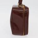 GUCCI Bamboo Hand Bag Patent leather Brown Gold 000 270 0323 Auth YKZ1028-4