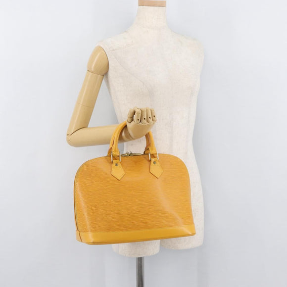 LOUIS VUITTON Epi Alma Hand Bag Yellow M52149 LV Auth YKZ1031A