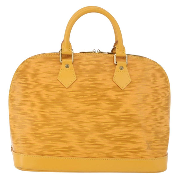 LOUIS VUITTON Epi Alma Hand Bag Yellow M52149 LV Auth YKZ1031A