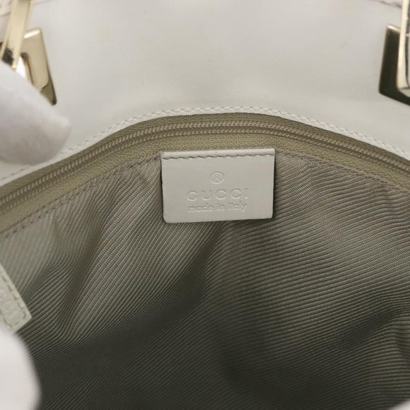 GUCCI GG Canvas Tote Bag Light Blue Gold 002 1099 Auth YKZ1032
