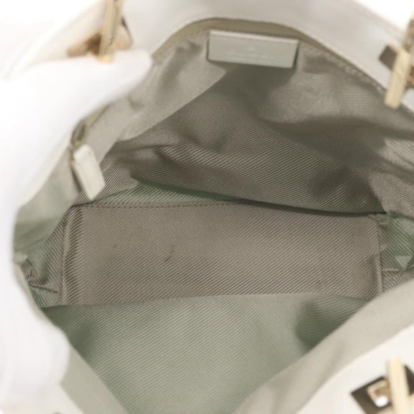 GUCCI GG Canvas Tote Bag Light Blue Gold 002 1099 Auth YKZ1032