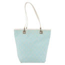 GUCCI GG Canvas Tote Bag Light Blue Gold 002 1099 Auth YKZ1032-13