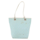 GUCCI GG Canvas Tote Bag Light Blue Gold 002 1099 Auth YKZ1032-2
