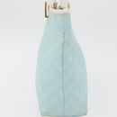 GUCCI GG Canvas Tote Bag Light Blue Gold 002 1099 Auth YKZ1032-4