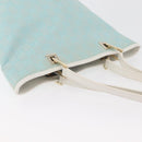 GUCCI GG Canvas Tote Bag Light Blue Gold 002 1099 Auth YKZ1032-7