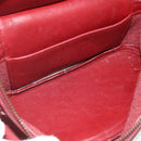 Coach Hand Bag Leather 2way Red Gold Auth YKZ1034-10