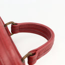 Coach Hand Bag Leather 2way Red Gold Auth YKZ1034-14