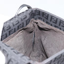 FENDI Zucchino Canvas Mamma Baguette Shoulder Bag Brown Black Auth YKZ1035A-20