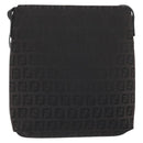 FENDI Zucchino Canvas Mamma Baguette Shoulder Bag Brown Black Auth YKZ1035A-2