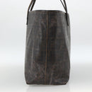 FENDI Zucca Canvas Tote Bag Black Brown Auth YKZ1039-4