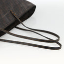 FENDI Zucca Canvas Tote Bag Black Brown Auth YKZ1039-7