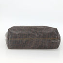 FENDI Zucca Canvas Tote Bag Black Brown Auth YKZ1039-5