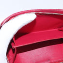 CHANEL Matelasse Bifold Wallet Lamb Skin Red Silver CC Auth YKZ104-23