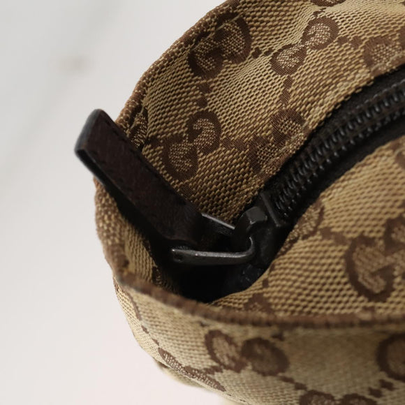 GUCCI GG Canvas Web Sherry Line Tote Bag Beige Red Green 131233 Auth YKZ1044