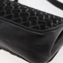 BALLY Shoulder Bag Leather Black Gold Auth YKZ1046-16