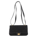 BALLY Shoulder Bag Leather Black Gold Auth YKZ1046-13