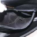 BALLY Shoulder Bag Leather Black Gold Auth YKZ1046-23