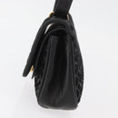 BALLY Shoulder Bag Leather Black Gold Auth YKZ1046-3