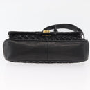 BALLY Shoulder Bag Leather Black Gold Auth YKZ1046-5