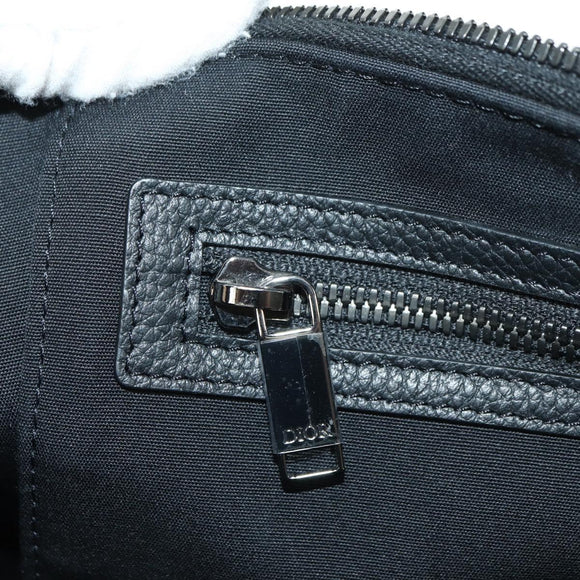 Christian Dior Trotter Canvas Weekender 40 Bag 2way Navy Silver Auth YKZ1047SAM