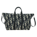 Christian Dior Trotter Canvas Weekender 40 Bag 2way Navy Silver Auth YKZ1047SAM-2